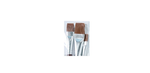 PLD44219 Plaid Flat Brush Set for Dollhouse Miniature, 3 Piece