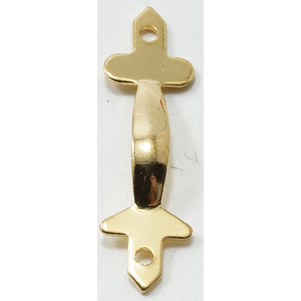 CLA05520 Door Pulls for Dollhouse Miniature - Brass Gold Plated - Pack of 2