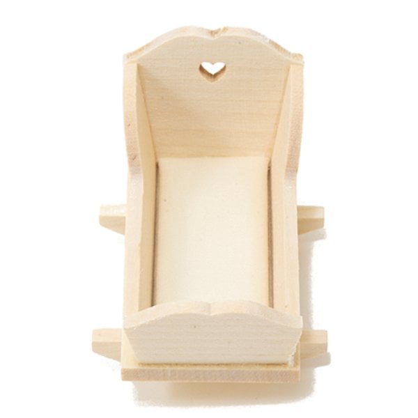 CLA08665 Cradle for Dollhouse Miniature - Unfinished