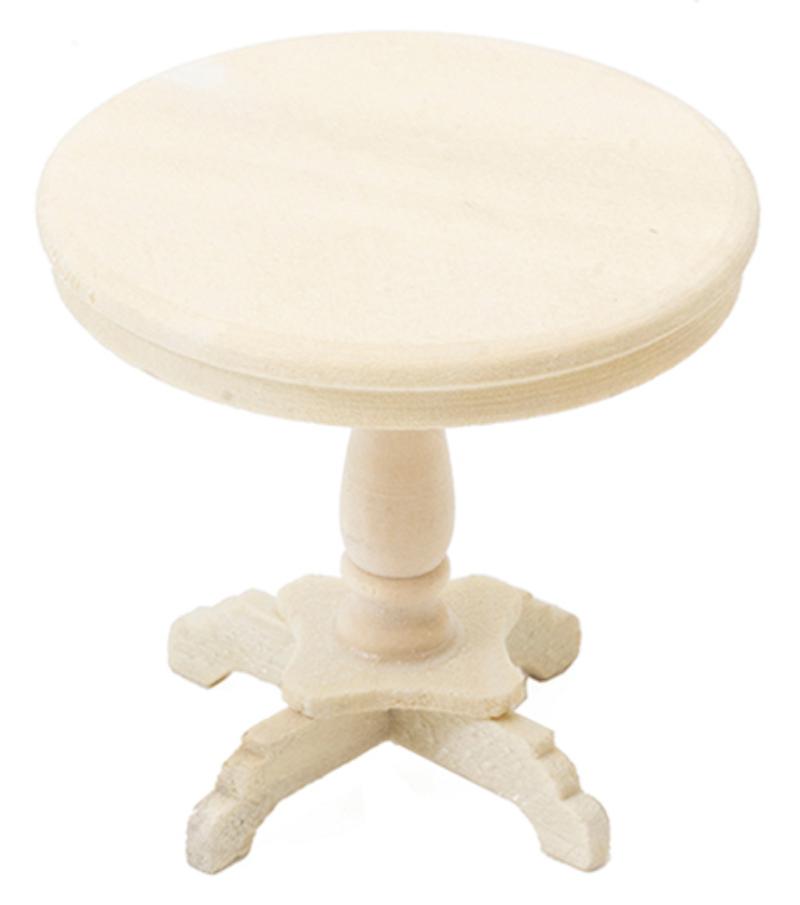 CLA08703 End Table for Dollhouse Miniature, Unfinished