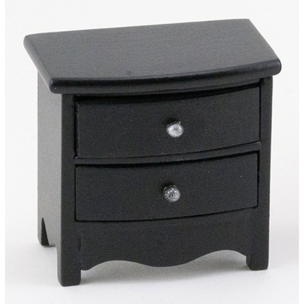 CLA10028 2.31 in. Night Stand for Dollhouse Miniature - Black