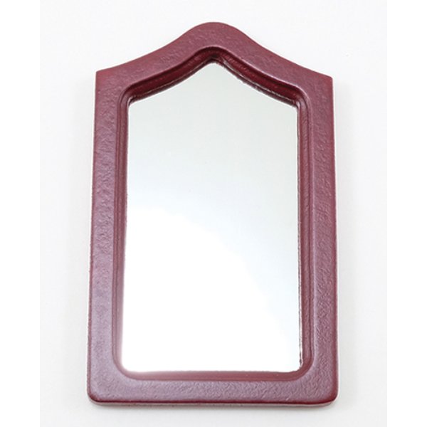 CLA10580 Framed Mirror for Dollhouse Miniature - Mahogany