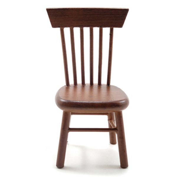 CLA10906 Chair for Dollhouse Miniature - Walnut