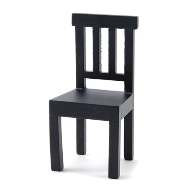 CLA10924 Benson Chair for Dollhouse Miniature - Black