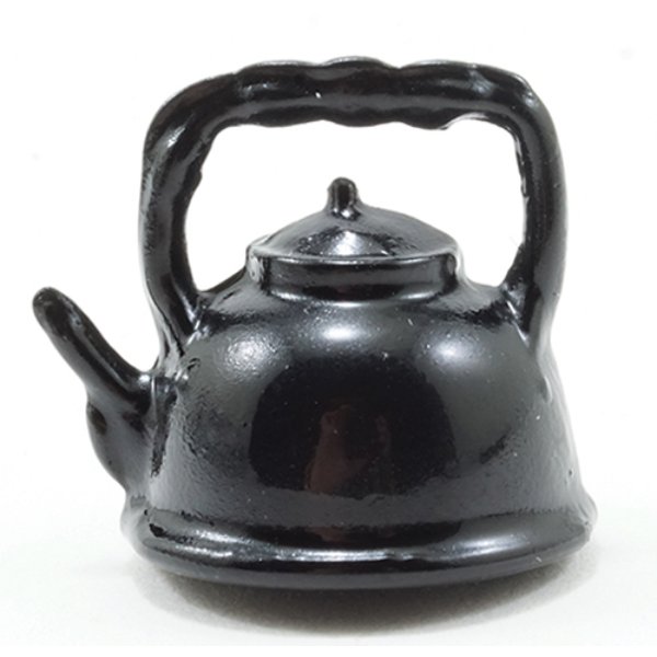 IM65115 Black Tea Kettle for 1-2 Scale Dollhouse Miniature