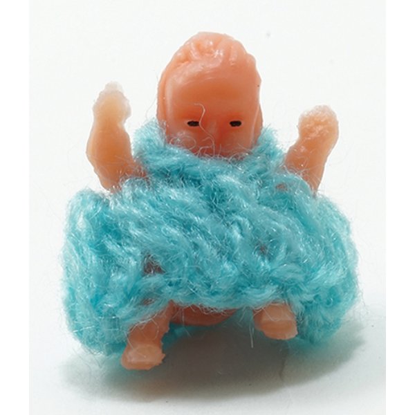 IM65395 Baby Doll for Dollhouse Miniature - Blue