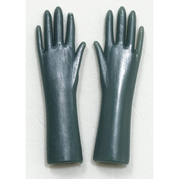 IM65605 Green Rubber Gloves for Dollhouse Miniature