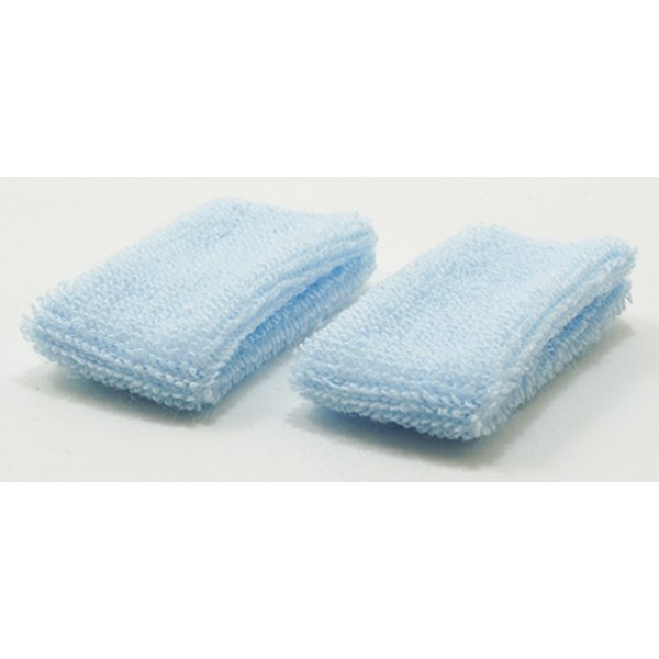 IM65655 Blue Towel Set for Dollhouse Miniature - 2 Piece