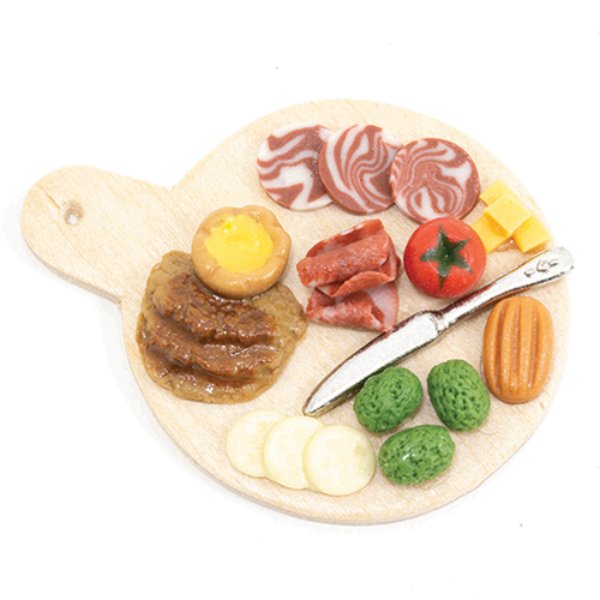 IM65718 Round Charcuterie Board for Dollhouse Miniature