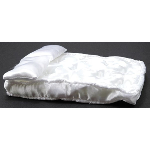 CLA99501 Double Mattress with Pillows for Dollhouse Miniature - White Fabric