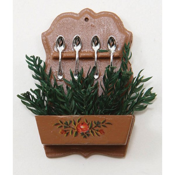 CB53 Decorated Spoon Rack for Dollhouse Miniature