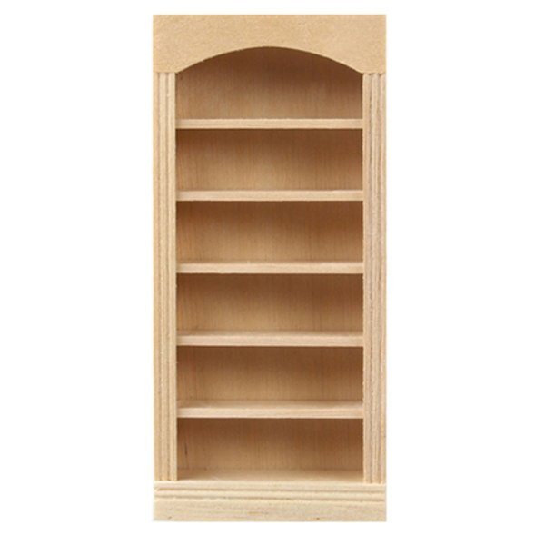 HWH5016 0.5 in. Scale 5 Shelf Bookcase for Dollhouse Miniature