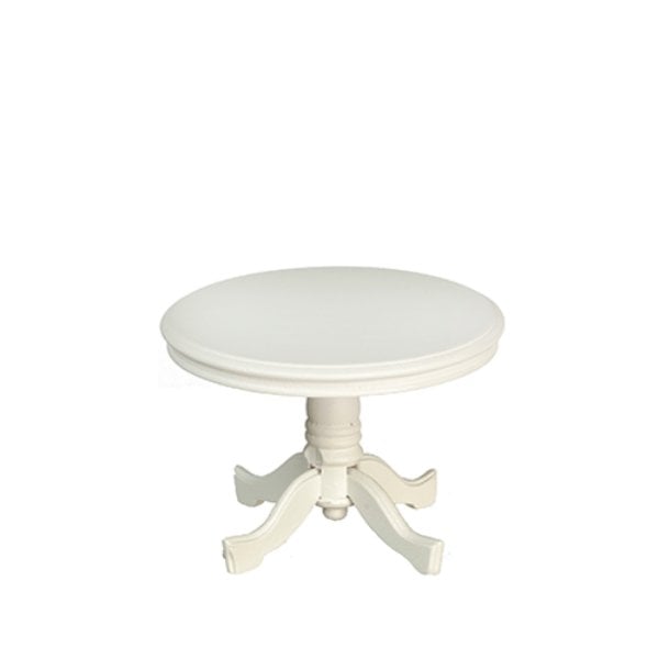 AZT6059 Round Kitchen Table for Dollhouse Miniature - White
