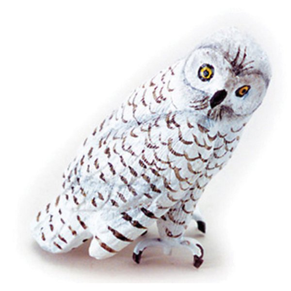 AZEPMC130 Snowy Owl for Dollhouse Miniature