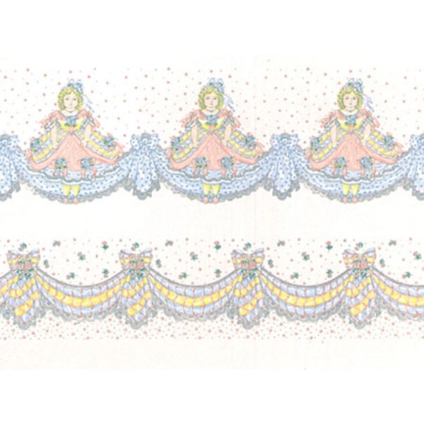 MG150D2 Mon Cheri Wallpaper for Dollhouse Miniature - Pink - 3 Piece