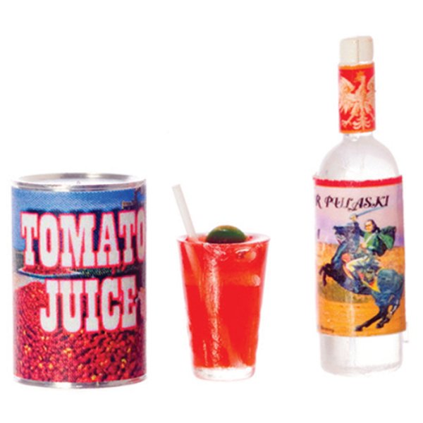 FR11177 Bloody Mary Set for Dollhouse Miniature