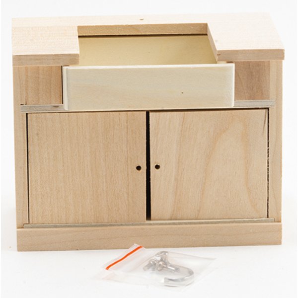 CLA08710 Modern Sink for Dollhouse Miniature - Unfinished