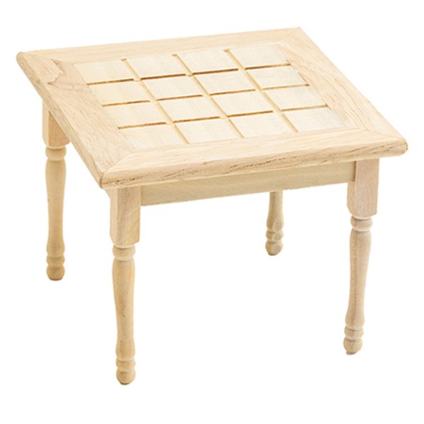 CLA08720 Table for Dollhouse Miniature - Unfinished