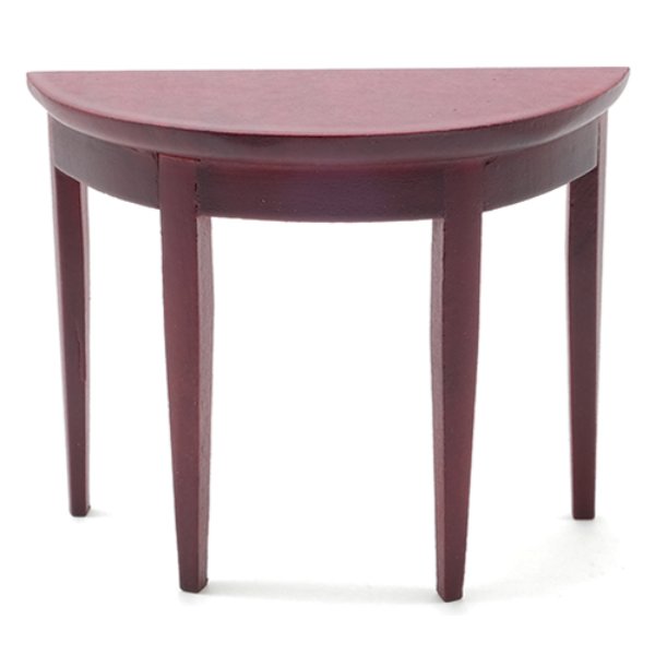 CLA10014 3.12 in. Side Table for Dollhouse Miniature - Mahogany