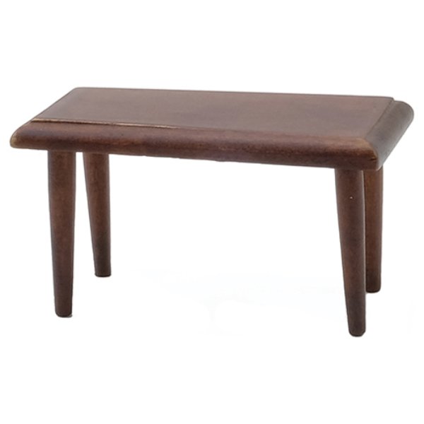 CLA10293 Coffee Table for Dollhouse Miniature - Walnut