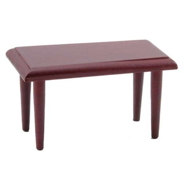 CLA10301 Coffee Table for Dollhouse Miniature - Mahogany