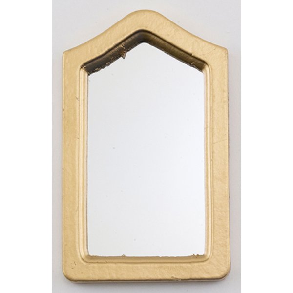 CLA10578 Framed Mirror for Dollhouse Miniature - Gold