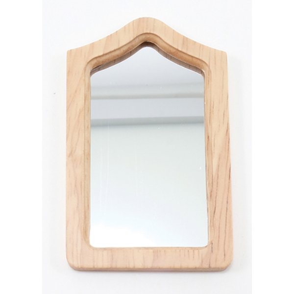 CLA10581 Framed Mirror for Dollhouse Miniature - Oak