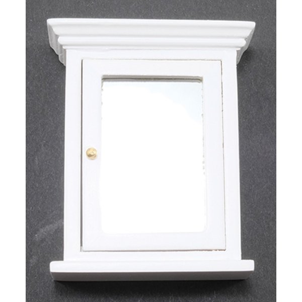 CLA10993 Vanity Mirror for Dollhouse Miniature - White