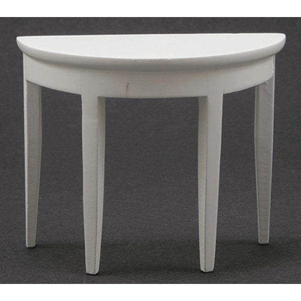 CLA12011 Side Table for Dollhouse Miniature - White