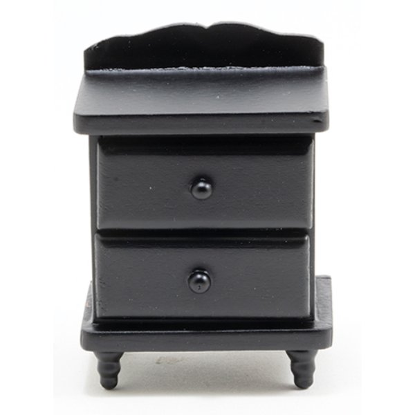 CLA12036 Night Stand for Dollhouse Miniature - Black