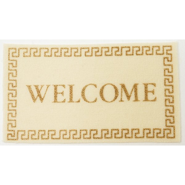 IM65111 Welcome Mat for Dollhouse Miniature - Ivory