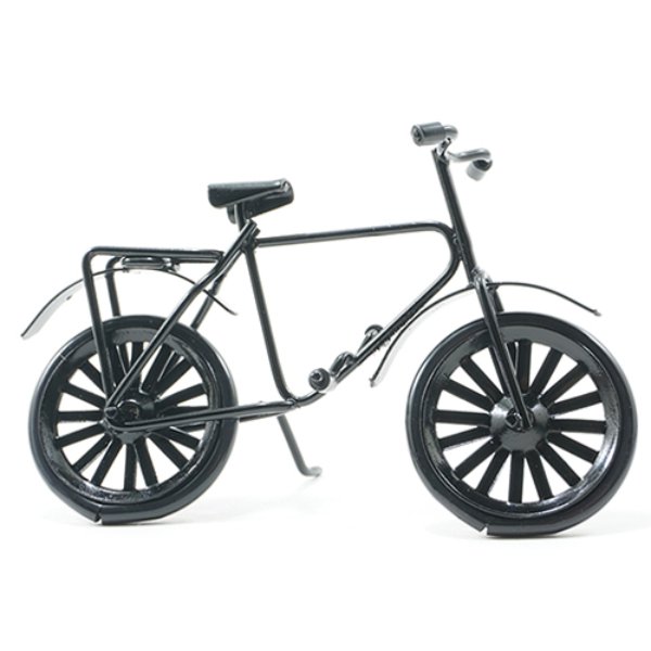 IM65364 Black Bicycle for Dollhouse Miniature