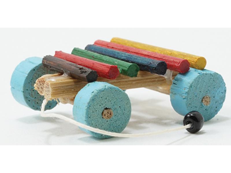 IM65378 Pull Toy Xylophone for Dollhouse Miniatures