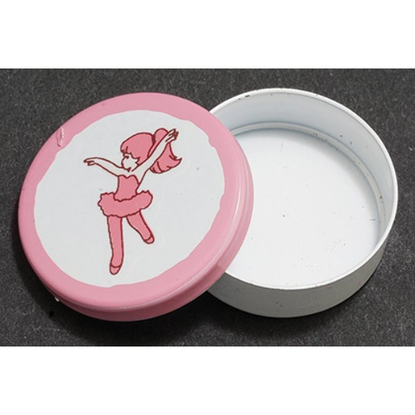 IM65627 Ballerina Design Round Tin for Dollhouse Miniature