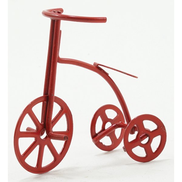 IM66020 Red Tricycle for Dollhouse Miniature