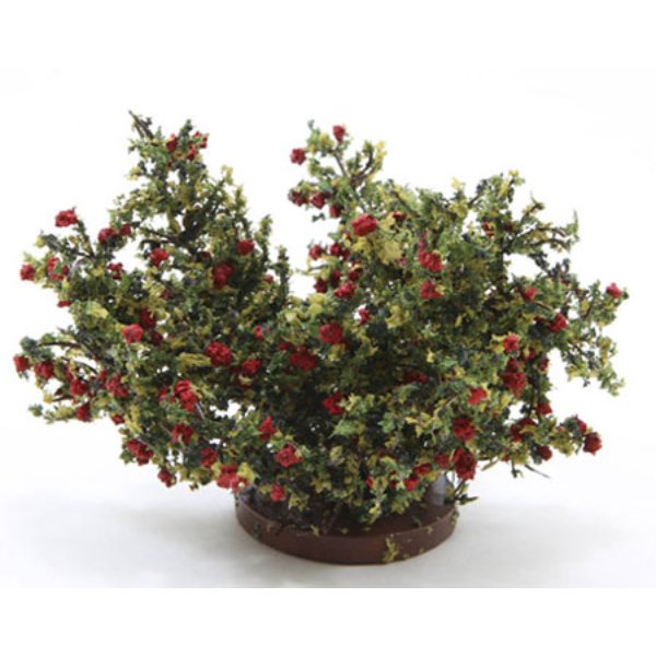 CARBLR Rose Bush for Dollhouse Miniature - Red - Large