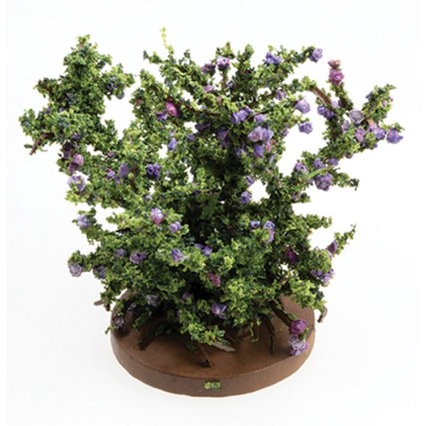 CARBSPP Rose Bush for Dollhouse Miniature - Purple - Small