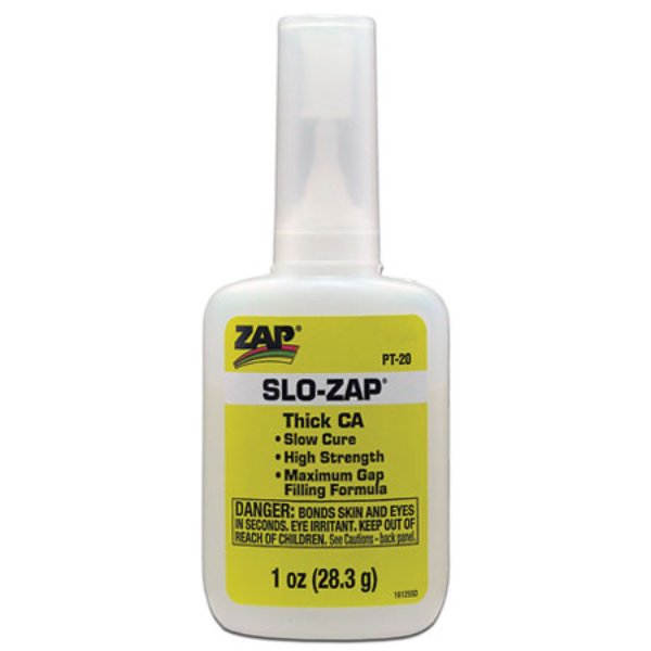 ZA506 1 oz PT-20 Slo-Zap CA Plus Adhesive for Dollhouse Miniature
