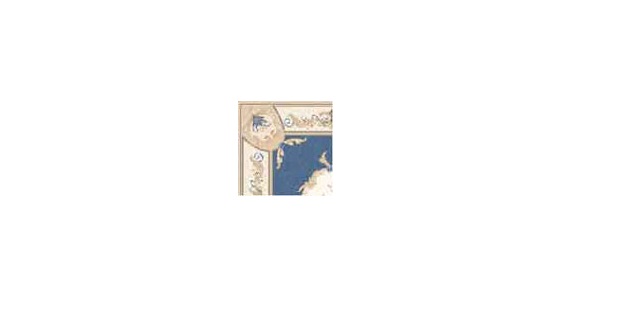 BPRG135 Rug for Dollhouse Miniature - Aubusson Blue