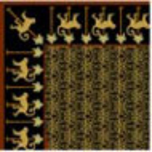 BPRG208 Monkey Rug for Dollhouse Miniature