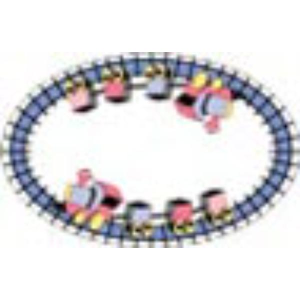 BPRG227 2.9 x 1.9 in. Choo Choo Rug for Dollhouse Miniature