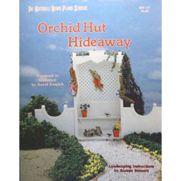 BOY121 Orchid Hut Hideaway Plan Book for Dollhouse Miniature