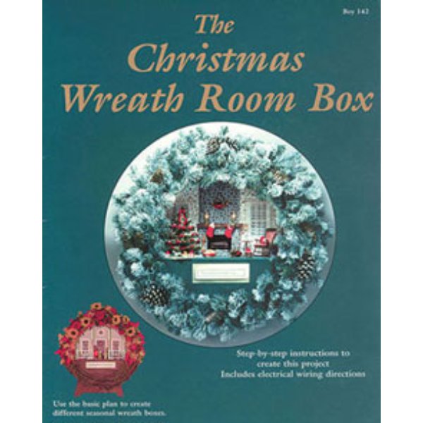 BOY142 Christmas Wreath Room Box for Dollhouse Miniature