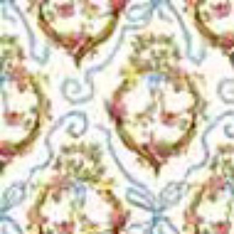 BP1EC100B Wallpaper for Dollhouse Miniature, Victoria, Blue - 6 Piece