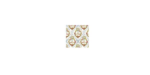 BPHEC100B 0.5 in. Scale Wallpaper for Dollhouse Miniature - Victoria - Blue, 6 Piece