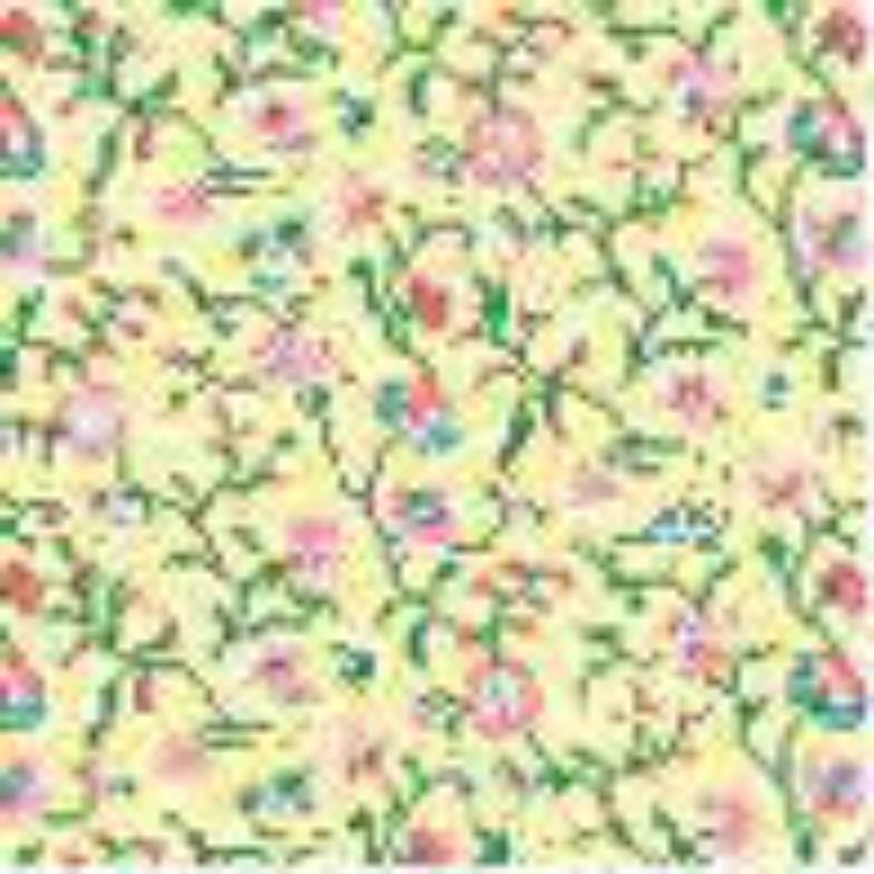 BPHFR216 0.5 in. Scale Wallpaper for Dollhouse Miniature, Papillon Raspberry - 6 Piece