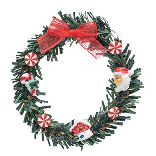 CLD6021 Holiday Wreath for Dollhouse Miniature