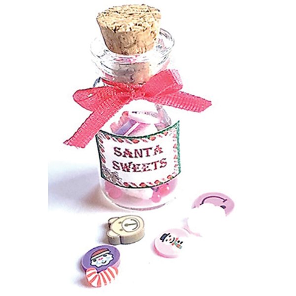 CLD621 Santa Candy Jar for Dollhouse Miniature