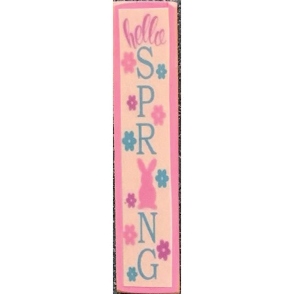 CLD921 Porch Board for Dollhouse Miniature - Hello Spring