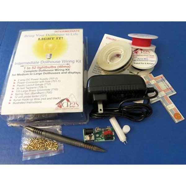 CRS002 Intermediate Wiring Kit with 2A DC Power Supply for Dollhouse Miniature